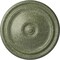 Ekena Millwork Reece Ceiling Medallion (Fits Canopies up to 2 3/8"), 12"OD x 1 3/4"P, Athenian Green Crackle CM12REAGC - alternate 1